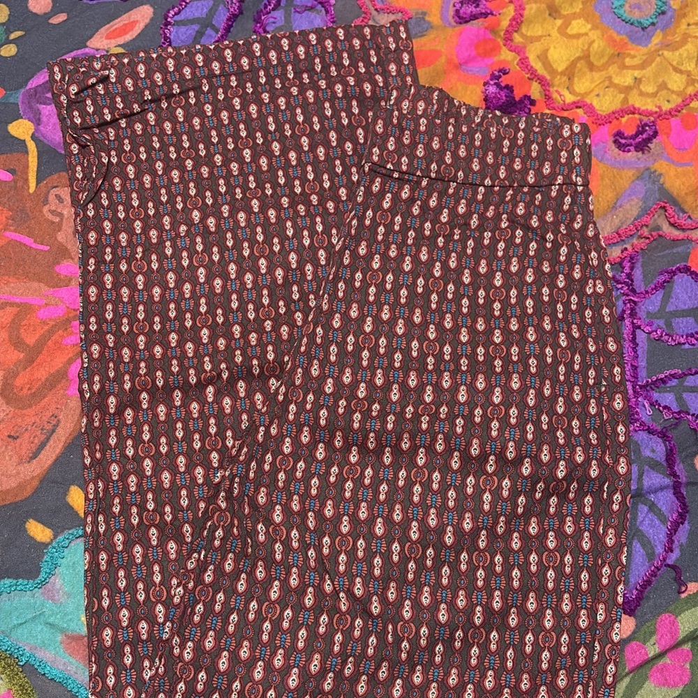 Men's Patterned Brown Pants